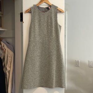 Classic grey boucle theory dress.